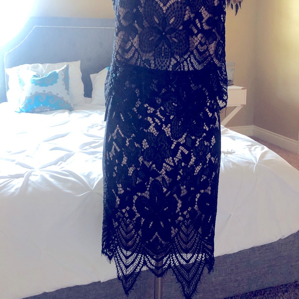 Top and skirt